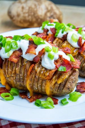 Flavour  Loaded Hasselback Potatoes And Dip Recipe