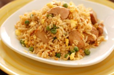 Make Butter Garlic Fried Rice in lunch