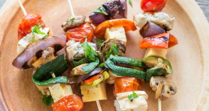 Mix Vegetables and Cheese Skewers Recipe