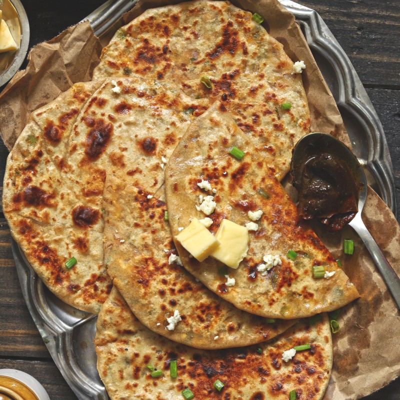 Cravy! Recipe for Achari Paneer Paratha