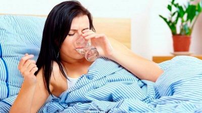 Drink a glass of water regularly before sleeping