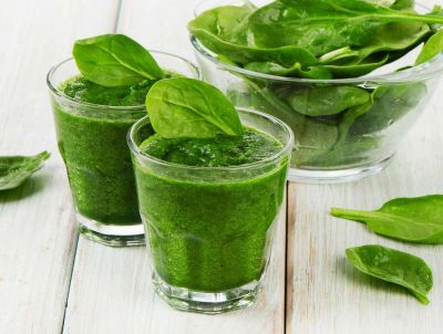 The spinach juice makes the bones strong
