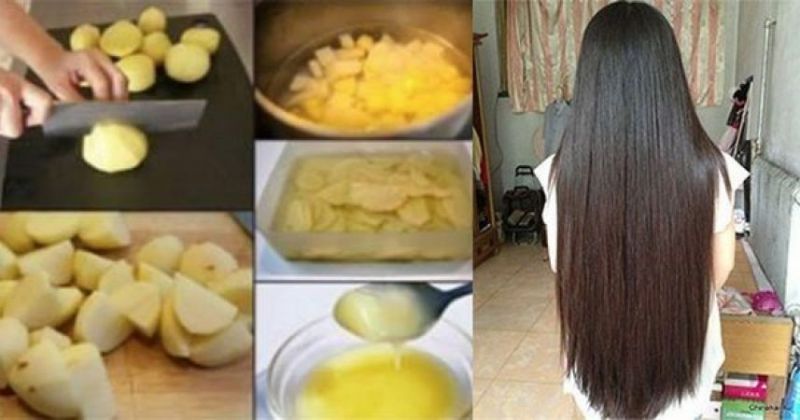 Potato juice will stop hair loss