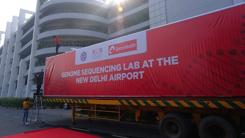 SpiceHealth puts up a mobile lab for COVID testing at Amritsar Airport