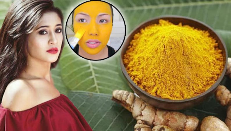 Get shining face  using turmeric like Shivangi Joshi