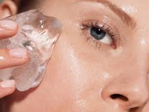 Is ice facial beneficial for puffy eyes and acne?