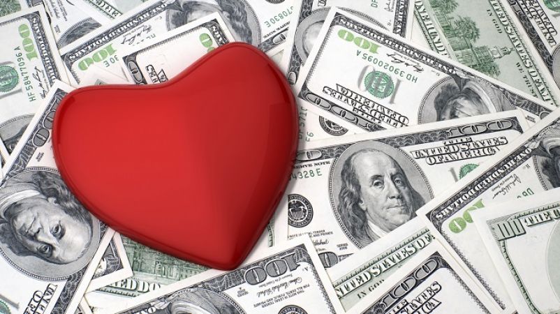 Research tells how much value money holds when two people are in love