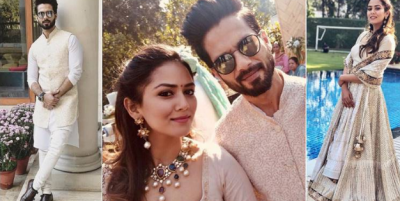 Fashion goals: Shahid Kapoor and Mira Rajput twinning in the traditional look