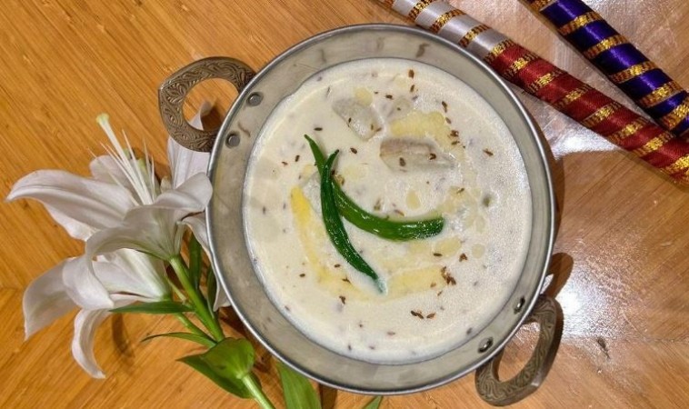 Enjoy the spirit of Navratri with a Wholesome Curry: Millet, Arbi, and Curd Delight