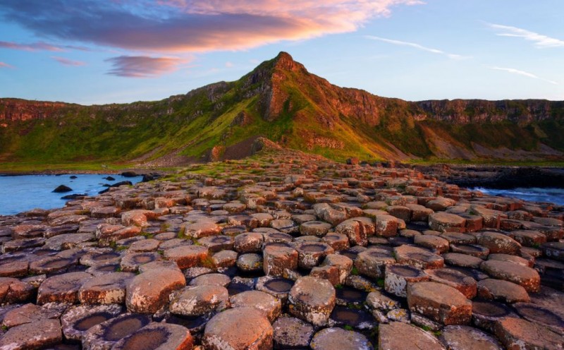 The Giant's Causeway: A Unique Formation of Hexagonal Basalt Columns in Northern Ireland