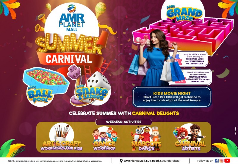 Get into summer fun with AMR Planet Mall, the best mall in Hyderabad