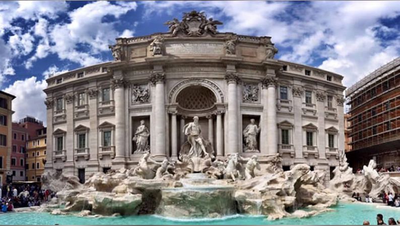 Down the Memory Lane of History Art and Renaissance Period with Rome fountain