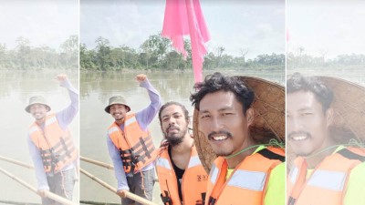 Trio from Assam rafted 400 Km in Brahmaputra river to create awareness on conserving nature