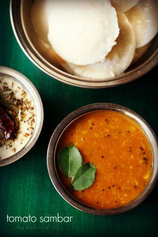 This Sunday be little South Indian with tomato sambar!