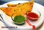 Besan Chilla-a light snack delight !