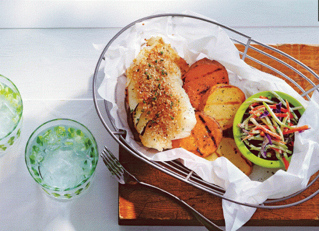 Enjoy! Grilled Fish & Chips this weekend