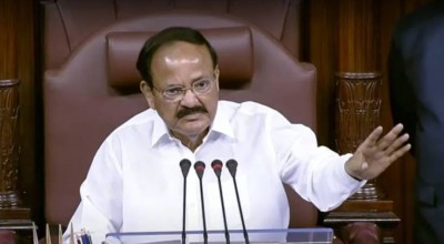 'Signboards should be put up in local language across the country...', says Chairman M Venkaiah Naidu in Rajya Sabha