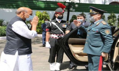 Kazakhstan defense minister Nurlan Yermekbayev is on India tour, met Rajnath Singh