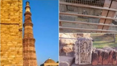 Mosque located in Qutub Minar was built by demolishing 27 Jain and Hindu temples, God idols are still present