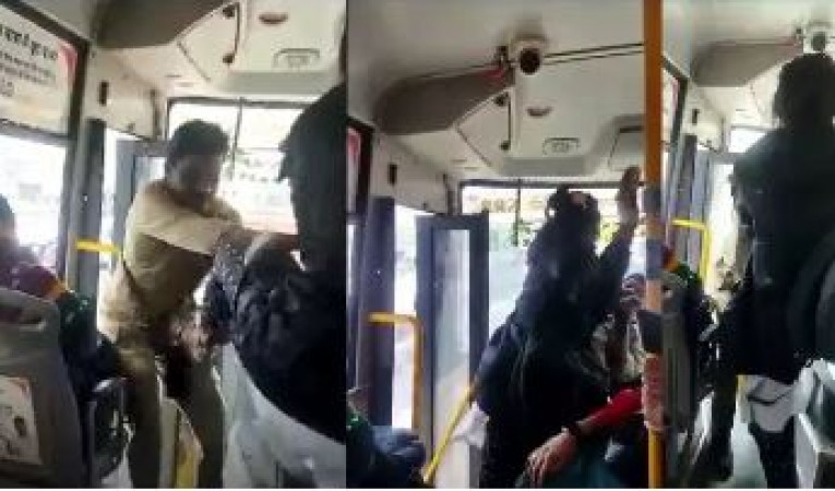 'Dangal' between girl and conductor in Bhopal bus, video goes viral