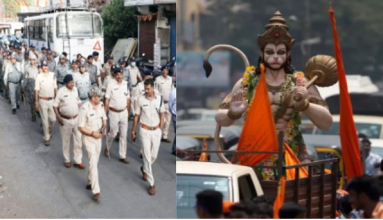 If the clerics raised objection, the way of procession of Hindus to be taken out on Hanuman's birth anniversary was changed