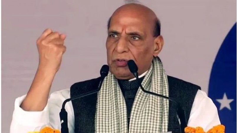 Rajnath Singh shouts from US soil, says 'if India is teased, we will not spare anyone'