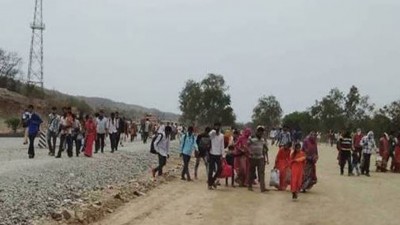 Migration of laborers also became a problem in Rajasthan, workers demanding to go home