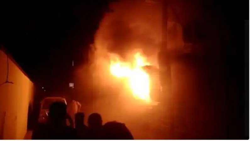 Major accident in Darbhanga! Fire breaks out in house after cylinder blast, 2 girls dead