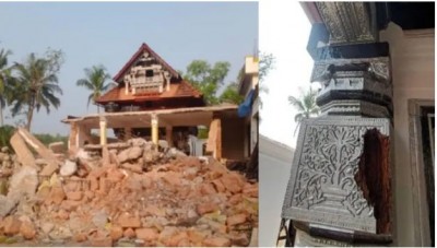 Kalash, Tomar and pillar found during renovation of mosque near Mangaluru