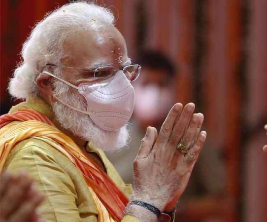 PM Modi in the shelter of Lord Hanuman for blessings in fight against corona epidemic