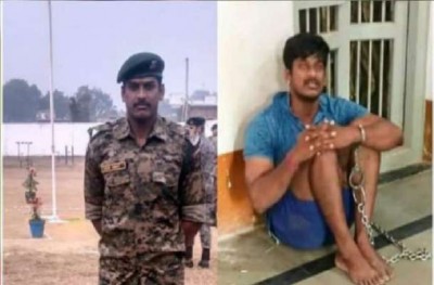 CRPF commando chained at Karnataka police station for not wearing mask, photo goes viral