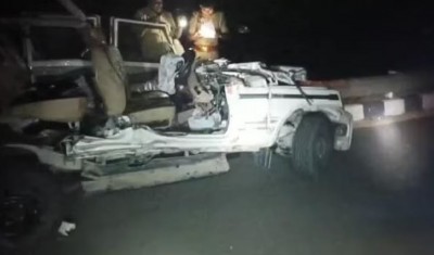 Big accident happened on Purvanchal Expressway, 5 people died tragically