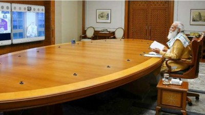 PM  Narendra Modi meeting with central cabinet over corona crisis