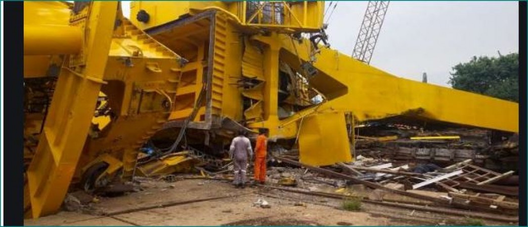Tragic accident in Visakhapatnam, 10 people died by falling cranes