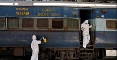Covid-19 infected passenger was taken off the train and sent to hospital