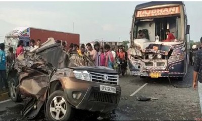 मुजफ्फरपुर में दर्दनाक सड़क हादसा, BSF के डिप्टी कमाडेंट और ड्राइवर की मौत