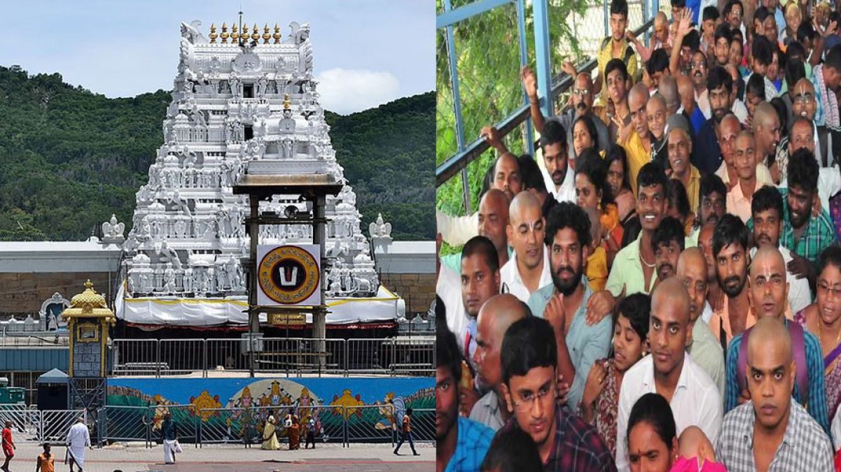 Devotees throng Tirumala Tirupati's Lord Balaji temple, 3 KM long Queue of devotees
