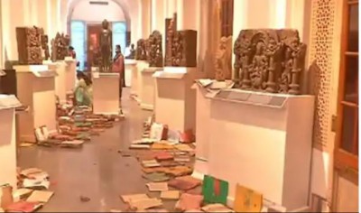 Jaipur: Heavy rainwater enters into Albert Hall, many files destroyed