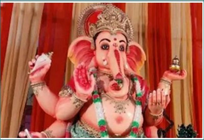 Ganesh idol's installation in Khairatabad, MLA offers 10 kg silver