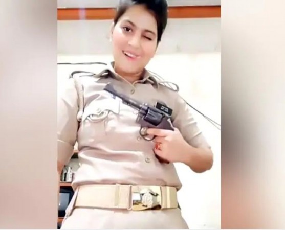 Lady Constable shows style with pistol, action taken as video went viral
