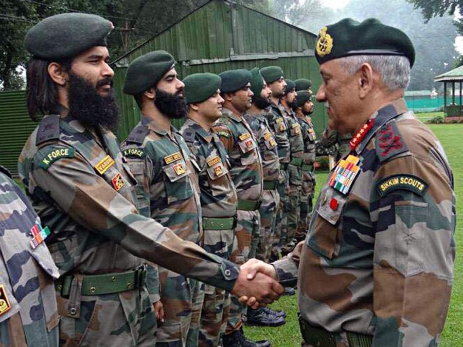 सेना प्रमुख जनरल रावत आज कश्मीर दौरे पर, धारा 370 हटने के बाद पहला दौरा