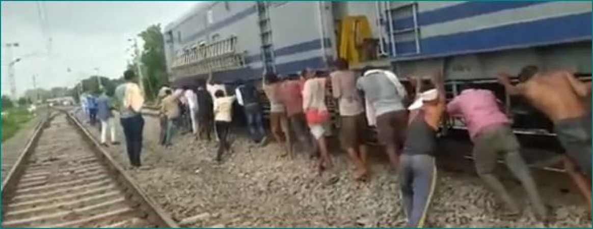 Madhya Pradesh: Workers Made To Push Train Wagon After Snag
