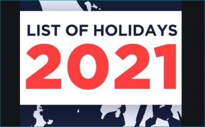 Know here the holidays falling in the year 2021