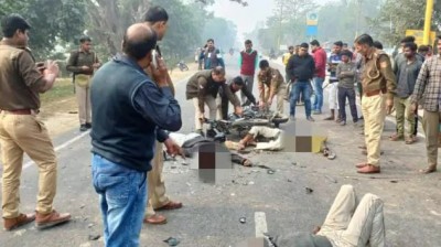 शाहजहांपुर में दर्दनाक हादसा, दो बाइकों की भिड़ंत में चाचा-भतीजे की मौत