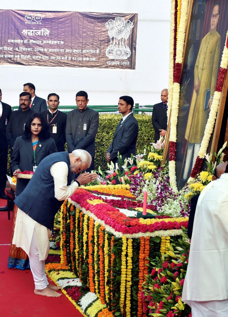 PM Modi pay tributes to Dr Bhimrao Ambedkar on his death anniversary