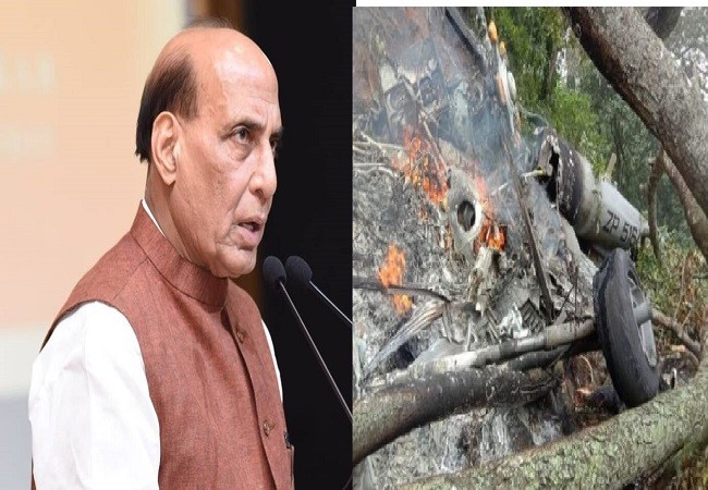 Rajnath Singh to brief Parliament on CDS Gen Rawat's chopper crash