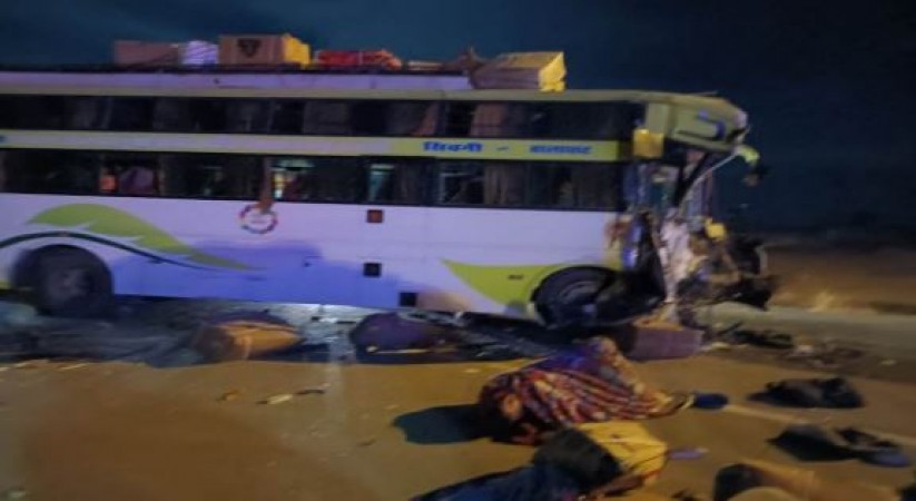 Terrible accident in MP, 40 passengers injured