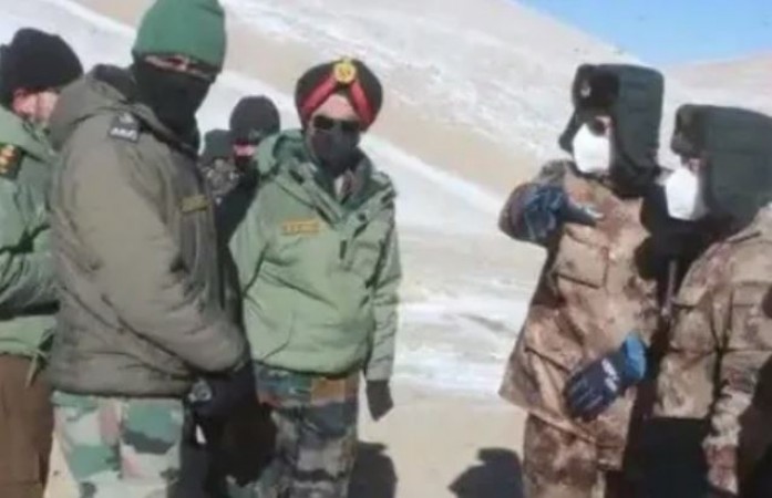 Chinese soldiers reached Indian post to repeat 'Galwan', Indian soldiers chased them away...
