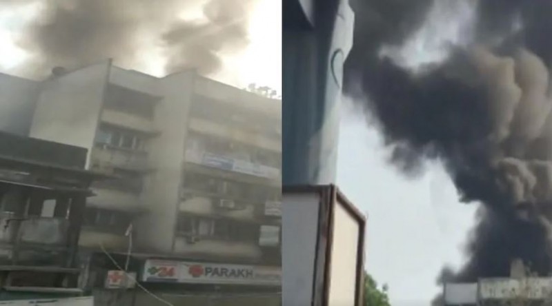 Massive fire breaks out in Mumbai building, dozens of people trapped