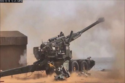 DRDO-Developed Indigenous Howitzer Advanced Towed Artillery Gun System test-firing at the Balasore firing range